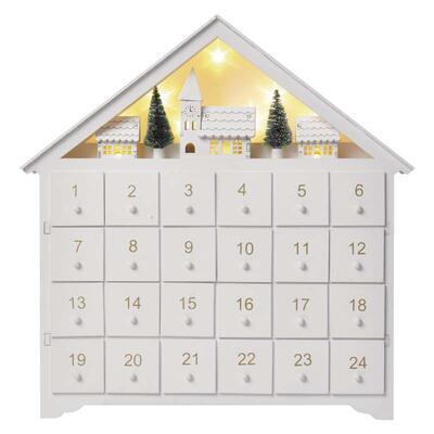 Vánoční adventní LED kalendář, 2x AA, časovač - 1