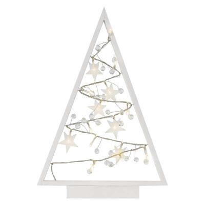 Vánoční LED dekorace Stromek 40cm 2xAA WW časovač - 1