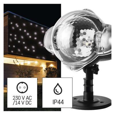 LED dekorativní projektor – padající vločky - 1