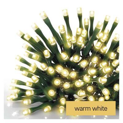 LED vánoční řetěz, WW. IP44, 18m, časovač - 1