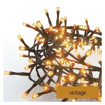 LED vánoční řetěz – ježek Vintage IP44 8m časovač - 1