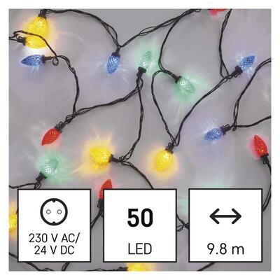 LED vánoční řetěz žárovky 9,8m barvy 8 módů - 1