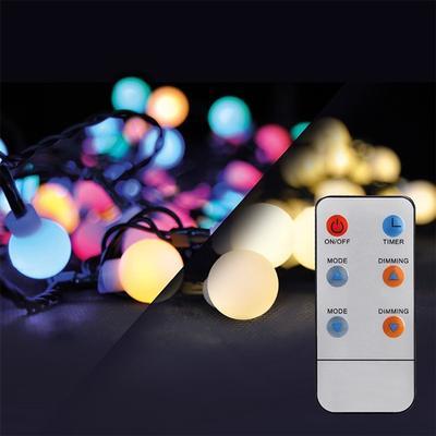 Venkovní vánoční LED řetěz 20m 8 funkcí ovladač - 1