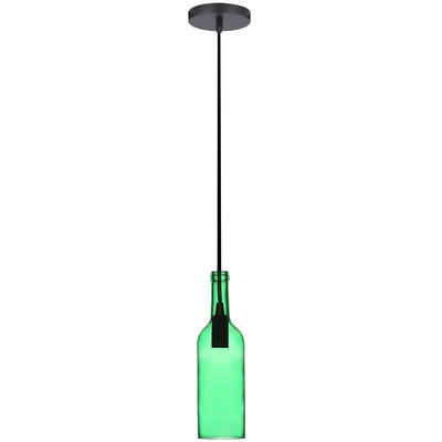 Závěsné svítidlo Bottle, Zelená - 1