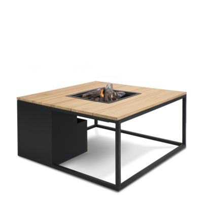 Plynové ohniště a stolek Cosiloft 100, černá/teak - 1