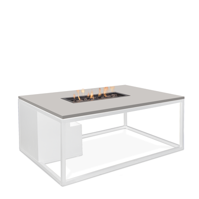 Plynové ohniště a stolek Cosiloft 120, bílá/šedá