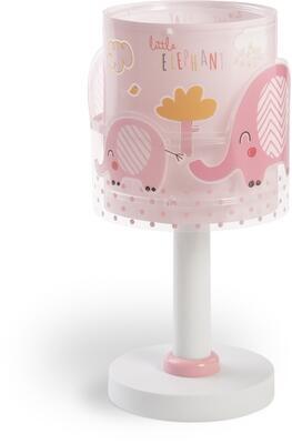 Dětská stolní lampička Little Elephant, růžová - 1