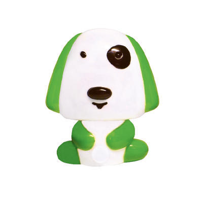 Dětská noční lampička Puppy, zelená - 1