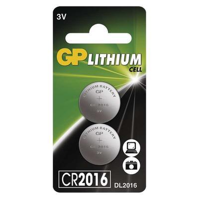 Lithiová knoflíková baterie GP CR2016 3V 2ks - 1