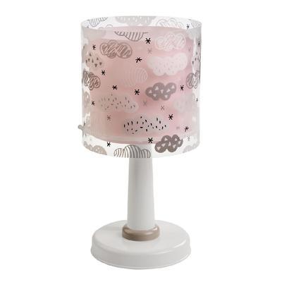 Dětská stolní lampička Clouds, růžová - 1