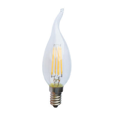 LED žárovka Filament Candle Tip E14 4W Stmívatelná, Denní bílá