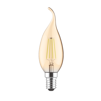 LED žárovka Filament Candle Tip E14 4W Stmívatelná