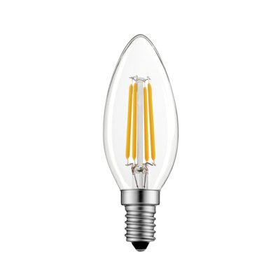 LED žárovka filament svíčka 6,5W, Studená bílá - CW