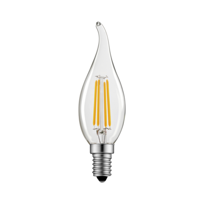 LED žárovka filament svíčka tip 6,5W, Teplá bílá - WW
