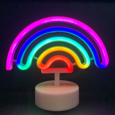 Stolní LED dekorace Neon Rainbow