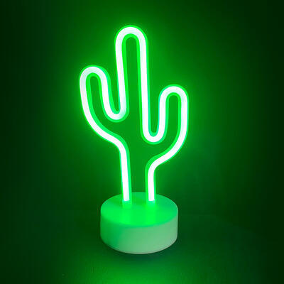 Stolní LED dekorace Neon Cactus