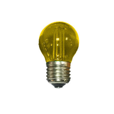 Filament LED žárovka E27 4W, Žlutá - 1