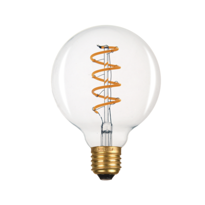 LED žárovka Filament spiral E27 O95 6W, Čiré - 1