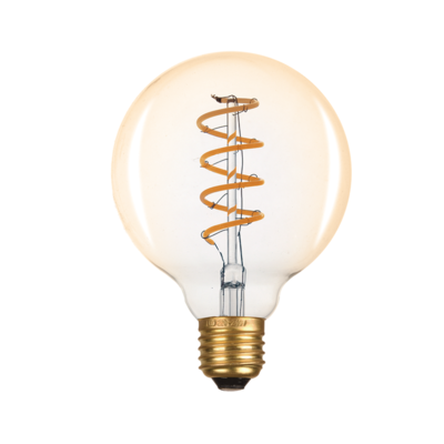 LED žárovka Filament spiral E27 O95 6W - 1