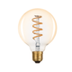 LED žárovka Filament spiral E27 O95 6W, Jantar - 1/2