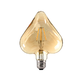 LED žárovka Filament Heart E27 6W, jantar - 1/2