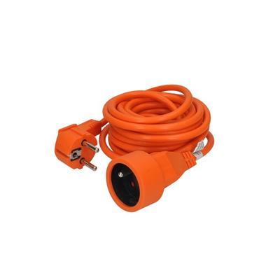 Prodlužovací kabel - 1 zásuvka, oranžová - 5m - 1