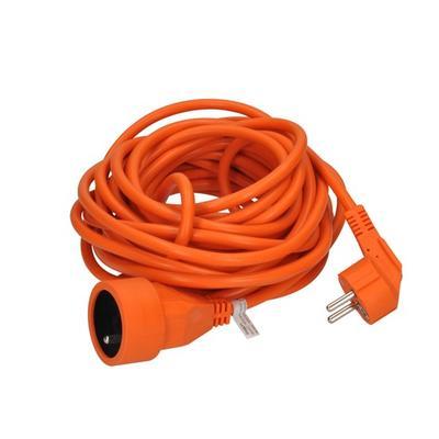 Prodlužovací kabel - 1 zásuvka, oranžová - 7m - 1
