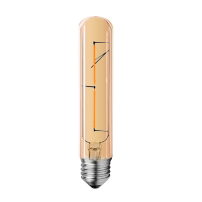 LED žárovka Filament Tube E27 4W - S, jantar - 1
