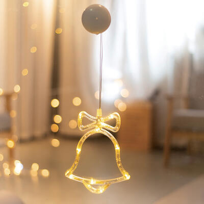 Vánoční LED zvonek s přísavkou