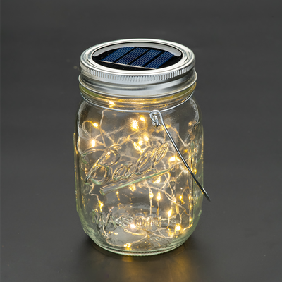 Venkovní dekorativní solární LED zavařovačka