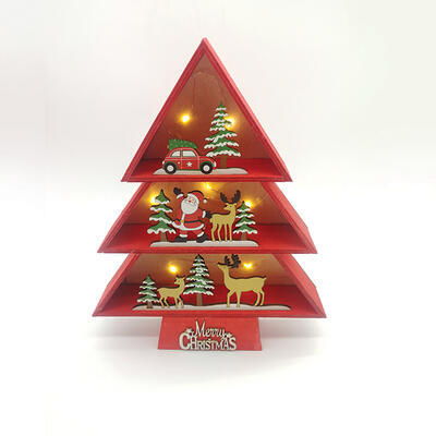 Vánoční dekorativní LED stromek s patry - 2xAAA