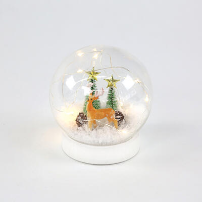 Vánoční LED sněžná koule Sob - 2xAAA