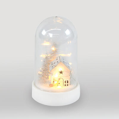 Vánoční dekorativní LED zátiší Chaloupka - 3xAA