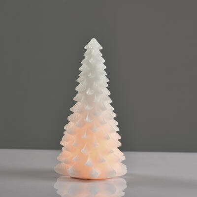 Vánoční vosková LED svíčka Stromek - 3xAAA