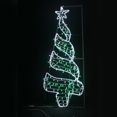 Venkovní vánoční LED dekorace Stromek na sloup - 1