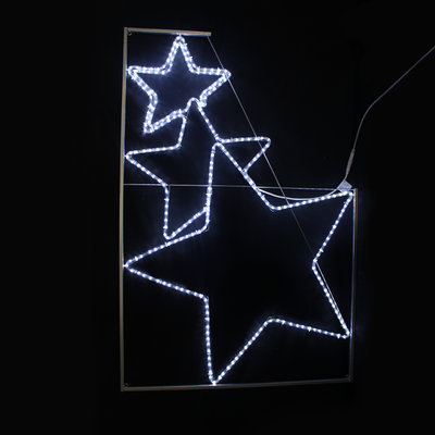 Venkovní vánoční LED dekorace Hvězdy na sloup - 1