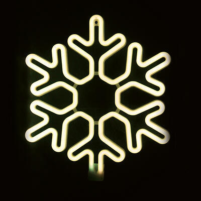 Vánoční venkovní LED dekorace Vločka 4 - WW 40cm