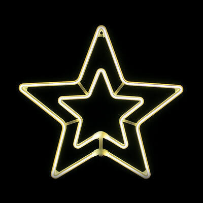 Venkovní vánoční LED neon Hvězda WW 55cm