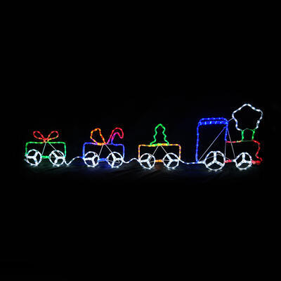 Vánoční venkovní LED dekorace Vláček