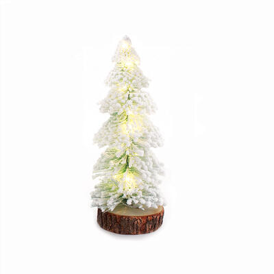 Vánoční zasněžený LED stromek 2 3xAAA 36cm