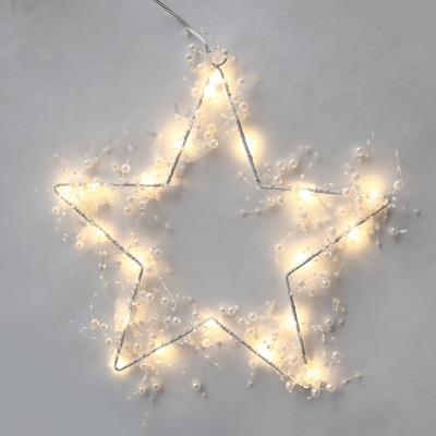 Venkovní vánoční LED dekorace Hvězda s perlami