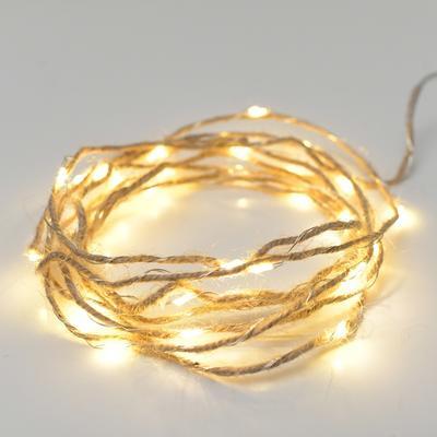Vánoční LED řetěz Provázek - 2m - 2xAA