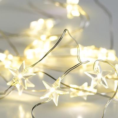 Vánoční LED řetěz Hvězdy - WW - 2m