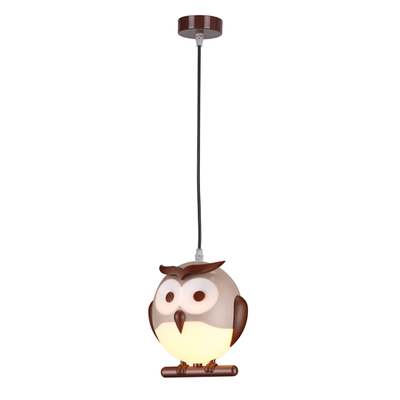 Dětské svítidlo Owl 2, hnědá - 1