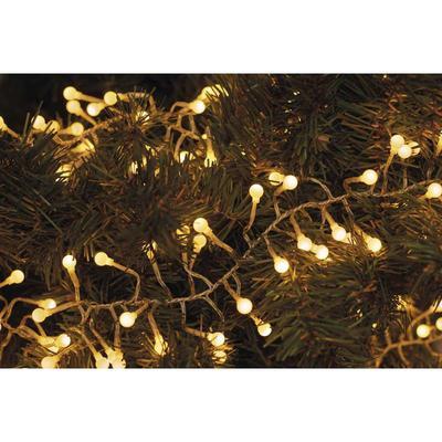 LED vánoční řetěz – ježek WW, IP44, 2,4m časovač - 1