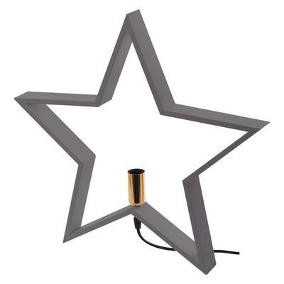 Vánoční dekorativní lampa Hvězda 2 - šedá - 1