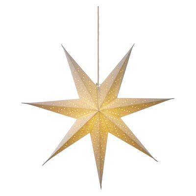 Vánoční papírová Hvězda 75cm - bílá - 1