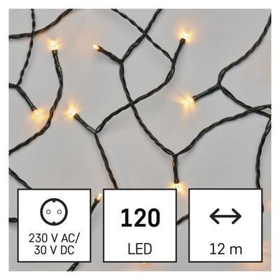 LED vánoční řetěz,Vintage, IP44, 12m, časovač - 2