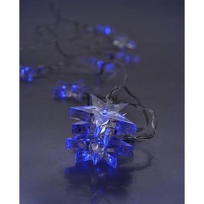 vánoční LED girlanda modré hvězdy 1,5m  - 2