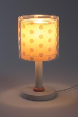 Dětská stolní lampička Dots, korálová - 2